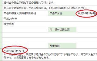 金 確定 申告 還付