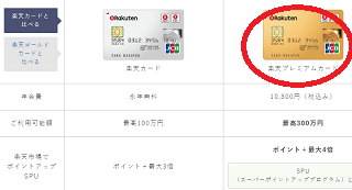 楽天プレミアムカード