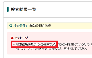 東京都の法人数